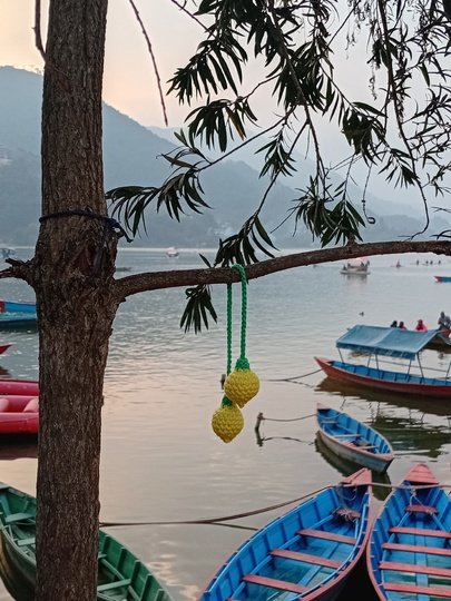 Zitronen und Orangen zum Aufhängen, Sommerdeko, mediterrane Osterdeko