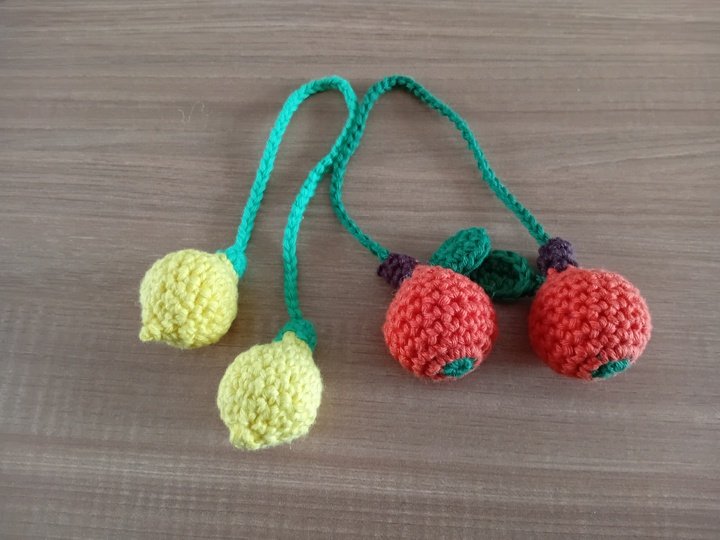 Zitronen und Orangen zum Aufhängen, Sommerdeko, mediterrane Osterdeko