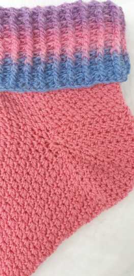 Häkelsocken Frieda mit Bumerang-Ferse für alle Größen, mit jedem Garn