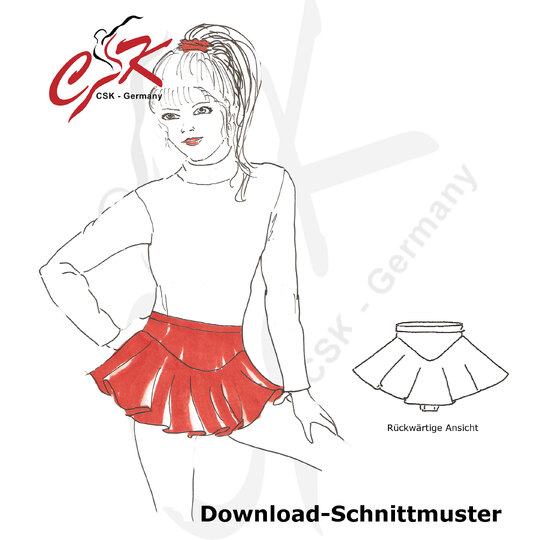 Skirt with panties sewing pattern size. 140 (10) Figure Skating, Ballet