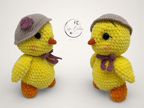 Häkelanleitung Küken Wilma, PDF zum Download