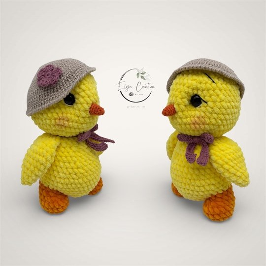 Häkelanleitung Küken Wilma, PDF zum Download