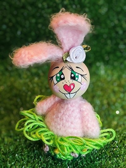 Sparset Schaf und Hase je 2 Größen Frühling Ostern Deko Variante Holzkugel