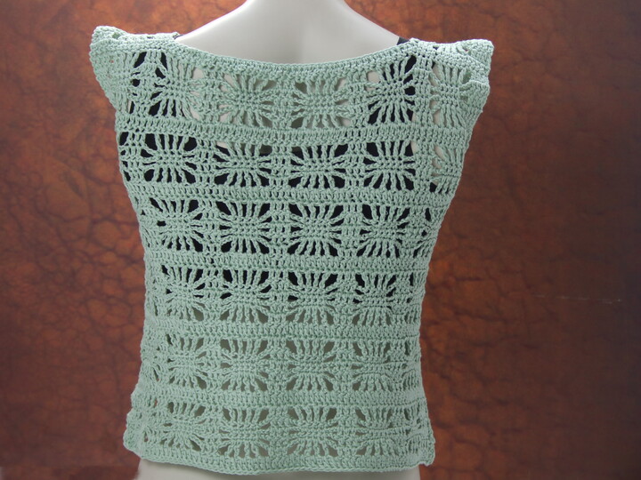 Liveas Crocheted Shirt, Summer Shirt Festival Shirt No. 016