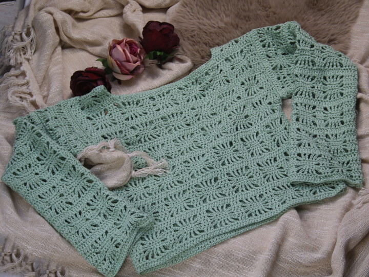 Liveas Crocheted Shirt, Summer Shirt Festival Shirt No. 016