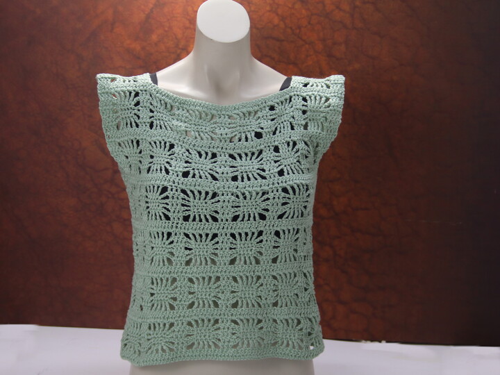 Liveas Crocheted Shirt, Summer Shirt Festival Shirt No. 016