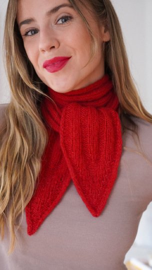 Minischal im Sophie-Scarf-Trend: wendbarer Miniscarf mit Videoanleitung