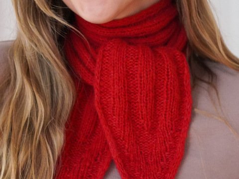 Minischal im Sophie-Scarf-Trend: wendbarer Miniscarf mit Videoanleitung