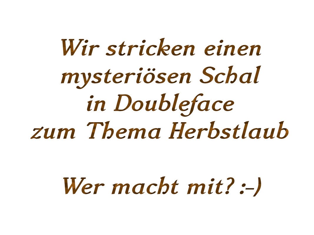Doubleface Herbstlaubschal - Bild 2