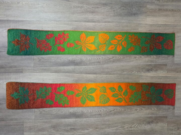 Doubleface Herbstlaubschal