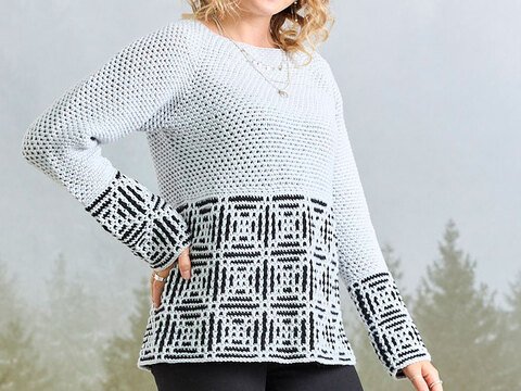 PULLOVER FELI, gehäkelt