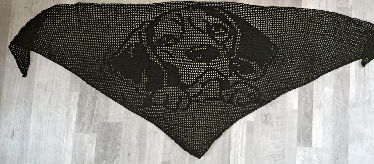 Motivtuch Beagle Häkelanleitung