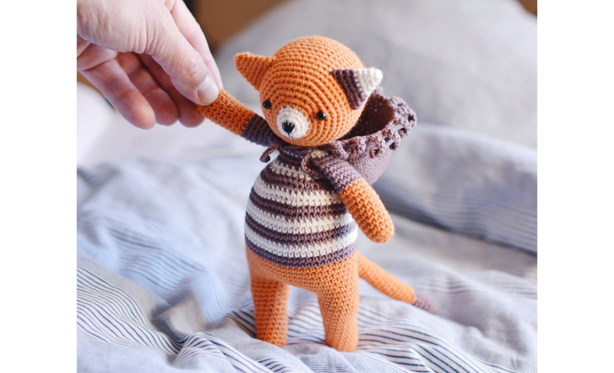 Katze und Löwe Amigurumi Häkelanleitung – 2 in 1 Kätzchen mit Löwen-Hoodie