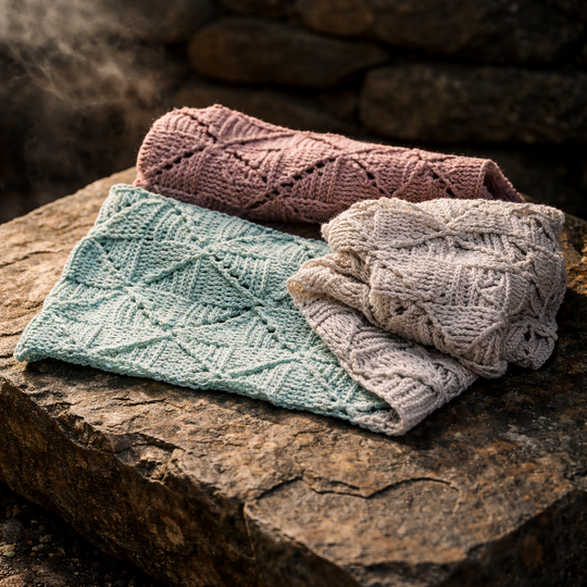 Scarf / Stole TriTwist Dreieckswirbel BE – crochet pattern