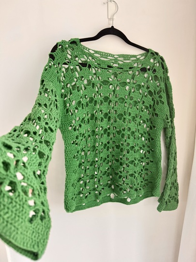 Crochet pattern Flower Sweater Marrakech