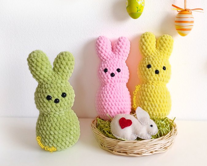 Easter Crochet Pattern: Mini Bunny & Chick in Egg (No Sew, For Beginners)