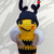 Crochet Pattern: Funny Bee with Hat - Amigurumi Keychain