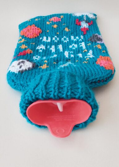 TeaCosyFolk's Fly Me to The Moon Hot Water Bottle Cover Knitting Pattern