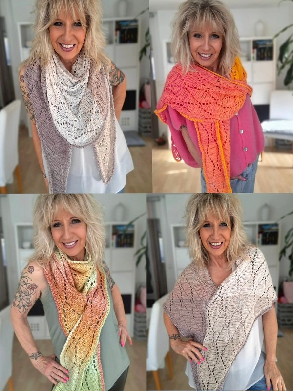 Scarfi Wonder No. 1 - Häkeltuch in verschiedenen Varianten - Bild 28