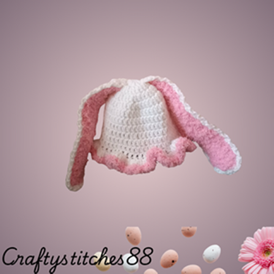 Newborn Bunny Easter Crochet Pattern Set, 3 Month Baby Diaper Outfit Patter