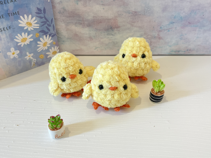 Süßes Plüsch-Küken häkeln – Amigurumi Osterdeko Häkelanleitung