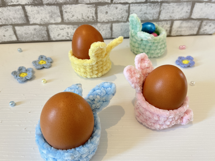 Oster Häkelset – Hasen-Eierbecher, Küken & Osterei | Amigurumi Häkelanleitu