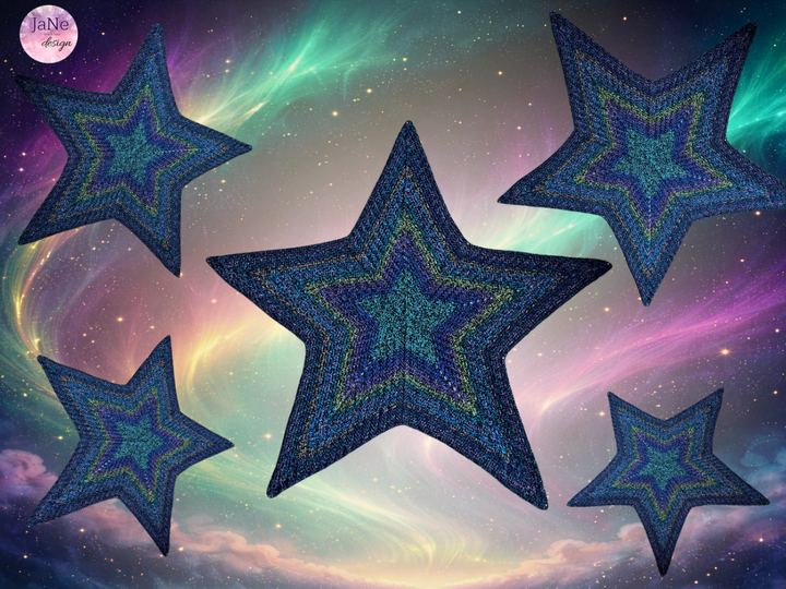 Noctilux- Aurora Star (Häkelanleitung für einen vielseitigen Stern)