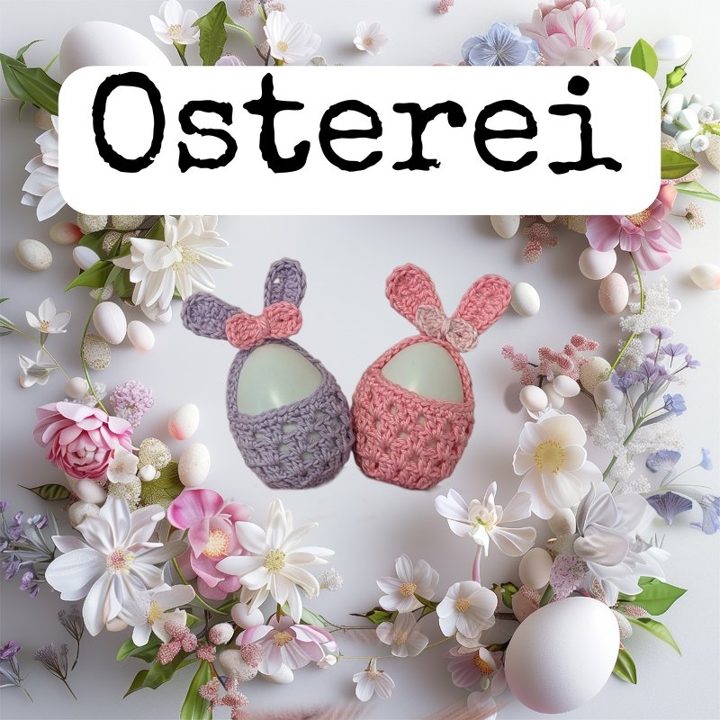 Osterei mit Hasenohren