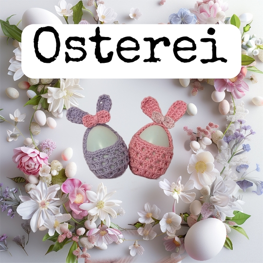 Osterei mit Hasenohren