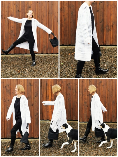 Häkelanleitung für einen offenen Cardigan "Kaja"