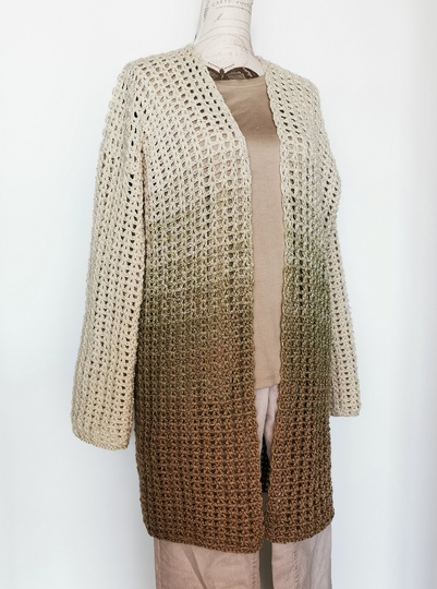 Häkelanleitung für einen offenen Cardigan "Kaja"