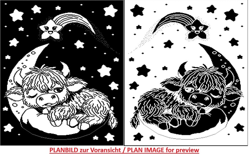 Knitting pattern "Strolchi makes a wish" - cute little double-faced blanket