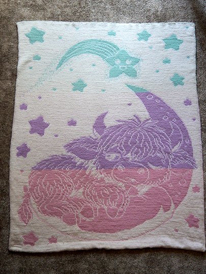 Strickanleitung "Strolchi makes a wish" - niedliche kleine Doubleface-Decke