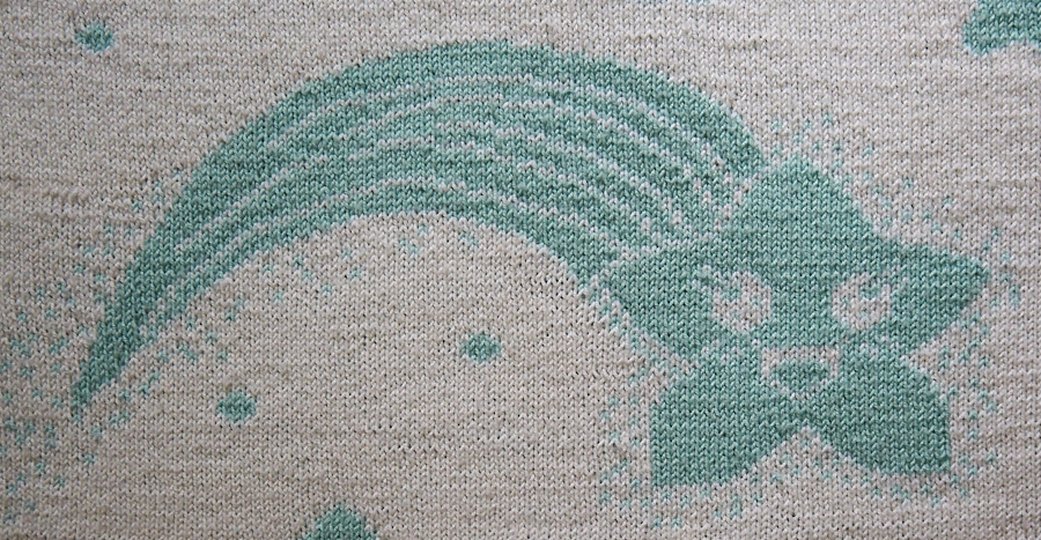 Strickanleitung "Strolchi makes a wish" - niedliche kleine Doubleface-Decke
