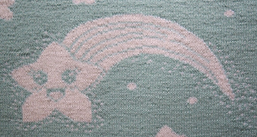 Strickanleitung "Strolchi makes a wish" - niedliche kleine Doubleface-Decke