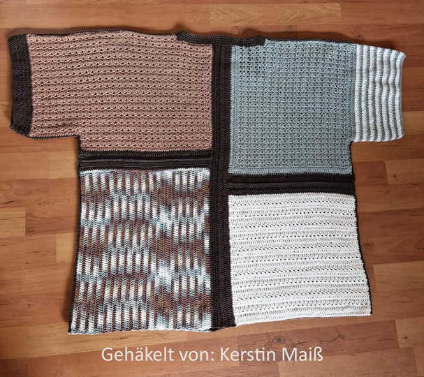 Frauhohmanns Häkelpullover "GlitzerKante"