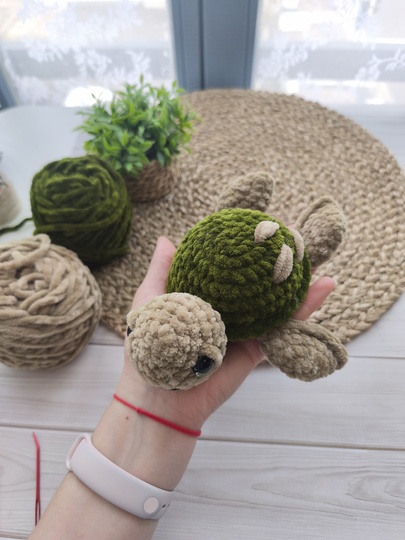 Nori the Turtle – No-Sew Amigurumi Plush Turtle Crochet Pattern PDF