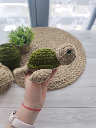 Nori the Turtle – No-Sew Amigurumi Plush Turtle Crochet Pattern PDF
