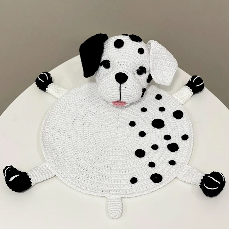 Häkelanleitung: Dalmatiner Hund Tischset für Baby- & Kinder-Tischdeko - Bild 5