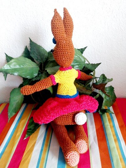 „Ellis Osterhäschen“   PDF Häkelanleitung mit vielen Bildern