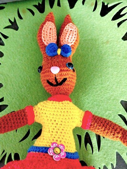 „Ellis Osterhäschen“   PDF Häkelanleitung mit vielen Bildern