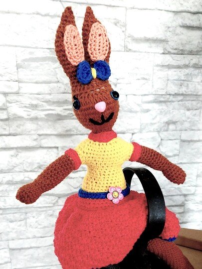 „Ellis Osterhäschen“   PDF Häkelanleitung mit vielen Bildern