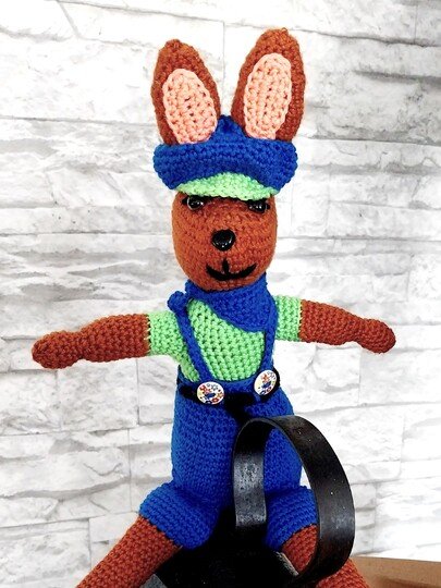 „Ellis Osterhase“   PDF Häkelanleitung mit vielen Bildern