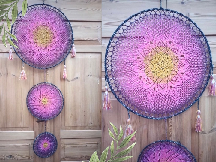 Strickanleitung Mandala "Love"- für drei unterschiedliche Mandalas