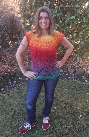 Tunika/Shirt/Kleid Sunset Vibes, Häkelanleitung