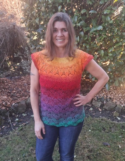 Tunika/Shirt/Kleid Sunset Vibes, Häkelanleitung