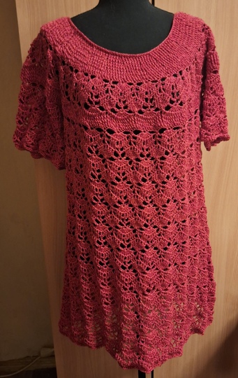 Tunika/Shirt/Kleid Sunset Vibes, Häkelanleitung