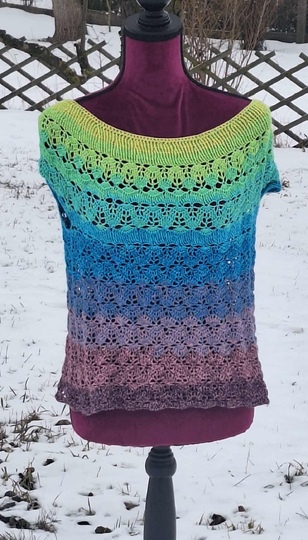 Tunika/Shirt/Kleid Sunset Vibes, Häkelanleitung