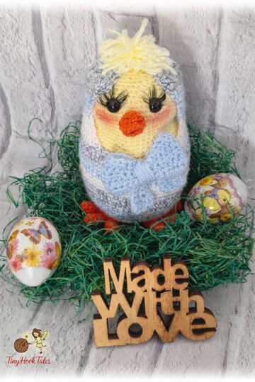 Häkelanleitung " Niedliches Küken im Ei"