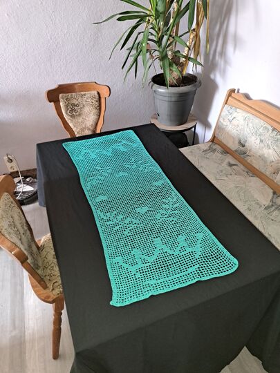 Tischläufer Krone Häkelanleitung